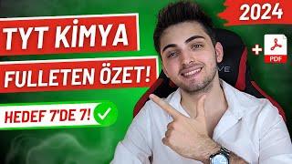 2024 TYT KİMYA FULLETEN SON TEKRAR! | Bunları Bilmeden Sınava Girme! | #yks #tyt