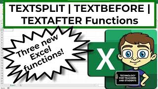 The Excel TEXTSPLIT TEXTBEFORE and TEXTAFTER Functions