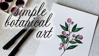 SIMPLE BOTANICAL ART // pure julia