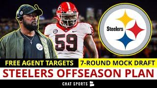REALISTIC Pittsburgh Steelers Offseason Plan | NFL Mock Draft, Free Agency Targets, Cut Candidates