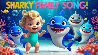 Sharky Family Song | Fun Baby Shark Dance for Kids | Rhyme World TV