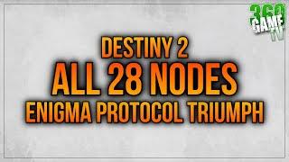 All Enigma Protocol Nodes - System Cracked Triumph - SOLO Warlock Console Under 18 Min - Destiny 2