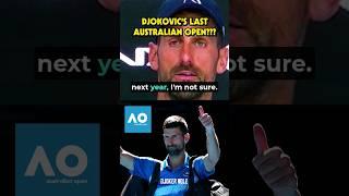  Djokovic's LAST Australian Open #djokovic #novakdjokovic