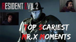 MR. X (TYRANT) SCARIEST MOMENTS COMPILATION | JUMPSCARES | RESIDENT EVIL 2 REMAKE