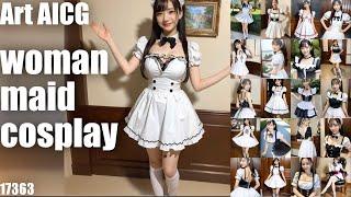 woman maid cosplay 17363 #AI #AIart #Art #AIGirls #AIGallery #AILady