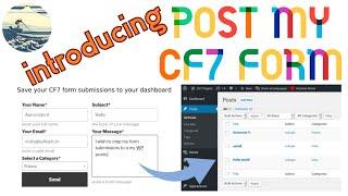 How to save WordPress CF7 Form submissions to custom posts