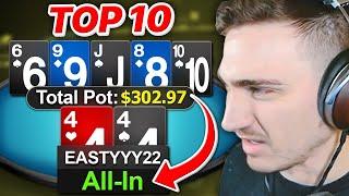 I'm Absolutely SENDING IT at 100NL?! | Top 10 Hands Ep. 175