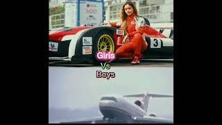 Girls vs Boys  driving skills. #2024 #viral #funnyshorts #funny #driving #drive #comedy
