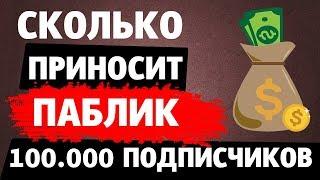 Сколько приносит паблик ВКонтакте