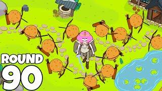 Spawning an ARMY Using Warrior Bubblegum! (Bloons Adventure Time TD)