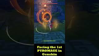 Facing the first-ever PYROMAGE in Genshin Impact ... #shorts