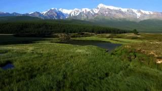 Аэросьемка Алтай Владимир Курилов "Kurilovfly.com" [Flight above the mountain lake, Siberia, Altai