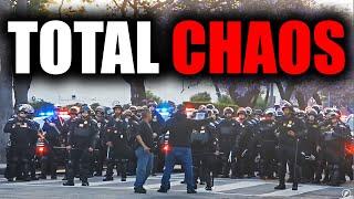  LIVE - PROTESTS IN LOS ANGELES - CURFEW IN EFFECT AT 8PM