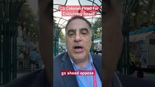 Kolonel AS Dipecat karena Mengkritik Israel!