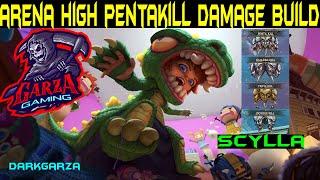 Smite Arena Scylla PENTAKILL High Damage Build | Beginner Friendly GOD  Smite Arena Scylla