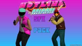 Обзор модов GTA SA #741 - Звуки оружия из Hotline Miami / Hotline Miami SFX Pack