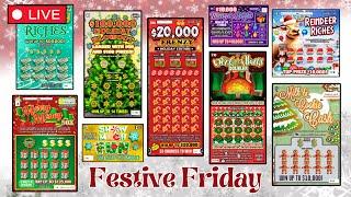 $150 WORTH OF HOLIDAY THEMED SCRATCH OFF LOTTERY TICKETS FROM MULTIPLE STATES AND COUNTRIES