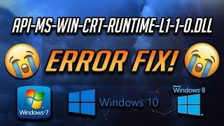 Fix api-ms-win-crt-runtime-l1-1-0.dll is Missing Error [2024]