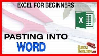 Copying data to Word and Powerpoint - Microsoft Excel for Beginners