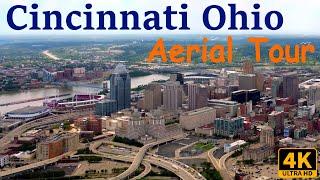 Cincinnati Ohio - Drone Aerial Tour Downtown