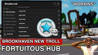 Brookhaven Script FORTUITOUS Hub Unlock All Gamepass Gui |Hydrogen,Fluxus,Arceus x Mobile