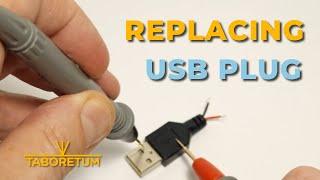 Replacing USB plug (on my desk ring light).