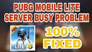 Pubg mobile lite server busy problem solve