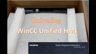 Unboxing WinCC Unified HMI comfort panel and upgrade of firmware to V19