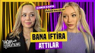 BANA İFTİRA ATTILAR - AĞIR YORUMLAR | Uzun Makarna Gamze Karta