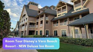 Disney's Vero Beach Resort Room Tour - NEW refurbished Deluxe Inn Room Ocean View!! | Feb. 2024