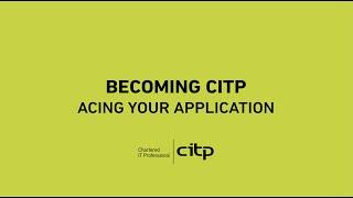 Applying for Chartered IT Professional (CITP) status