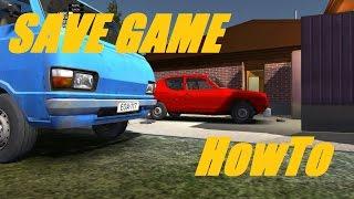 How To Save The Game / My Summer Car Tutorial