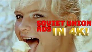 USSR Soviet Union Vintage Commercials | Ads in 4K (Pt 1)