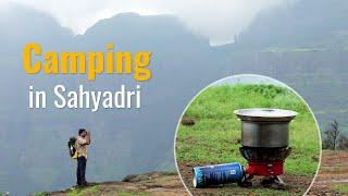 Camping in Sahyadri Mountains | Aadrai trek | ASMR | Monsoon Season #solocamping #asmr #sahyadri