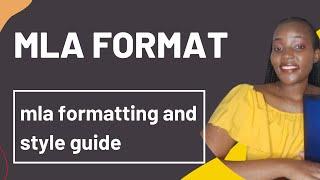 MLA Style Essay Format   MLA format tutorial: Sarah thuo