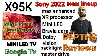 Sony 2022 new lineup model X95k mini led TV series backlight drive technology