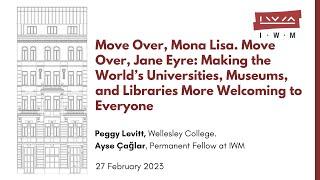 PEGGY LEVITT: Move Over, Mona Lisa. Move Over, Jane Eyre