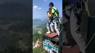 Bungee Jumping With Rope In Beautiful Place:Asmr Bungee Jumping#travel#funny