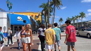 Spring Break 2023 : Walking Delray Beach, Florida