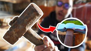 🪓 COMO RESTAURAR UN MARTILLO MUY ANTIGUO 2  La restauración Final - Yo Soy Jordi