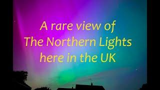 A rare view of the Northern Lights in the UK