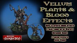 How to paint a WarCry Untamed Beast with Tattoos and vellum plants!