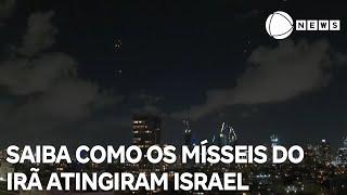 Saiba como os mísseis iranianos atingiram o território de Israel