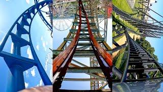 Every Roller Coaster at Energylandia! All 17 Coasters!  Front Seat POV!