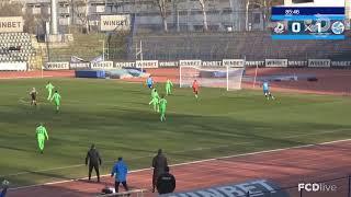 Голът на Джан Хасан в 85-ата минута от мача м/у Дунав Русе и Черноморец Балчик