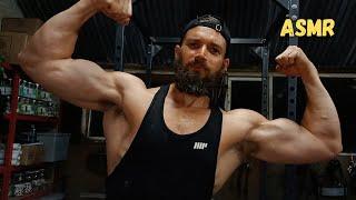 ASMR Back & Biceps Relaxing Whispered Gym Workout