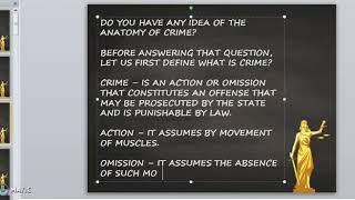 ANATOMY OF CRIME by the Professor