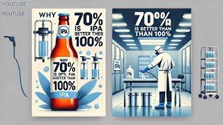 Why 70% Isopropyl Alcohol (IPA) is More Effective Than 100% in the Pharmaceutical Industry #pharma