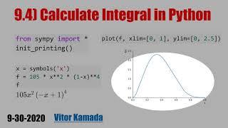 9.4) Calculate Integral in Python