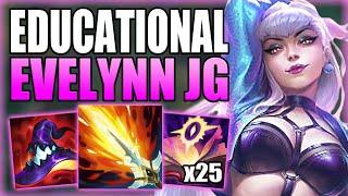 EVERYTHING YOU NEED TO KNOW IN ORDER TO ESCAPE LOW ELO WITH EVELYNN JUNGLE! League of Legends Guide